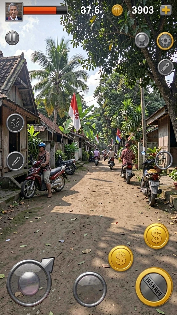 666j - Berbagai karakter menarik yang dapat dipilih.
