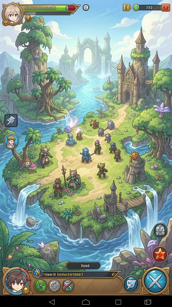 valohoki - Tangkapan layar menunjukkan pemandangan fantastis dalam game.